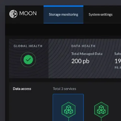 Interfaces de supervision de volumes de stockage